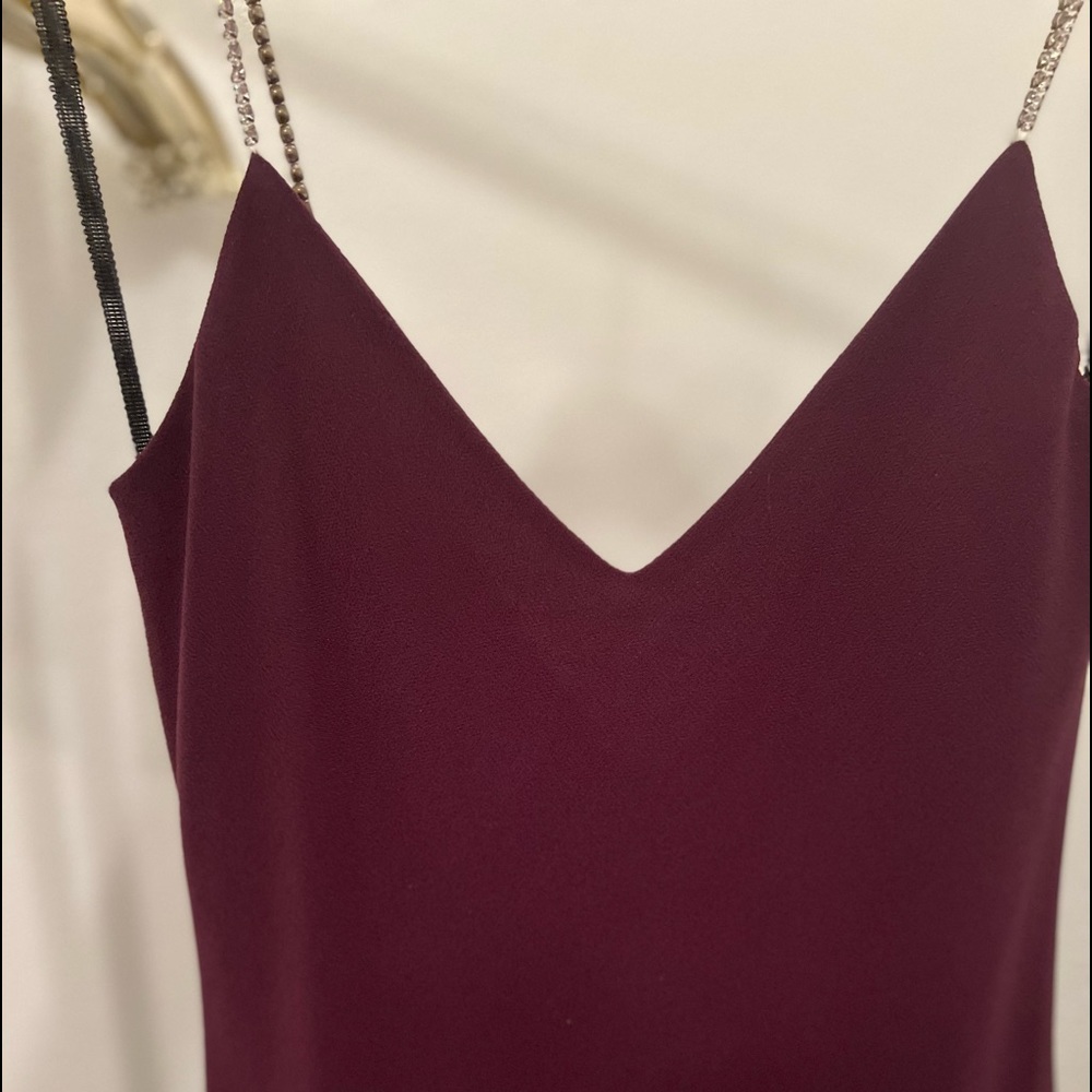 Brand is Kiki Size Small color Burgundy Fabric Polyester